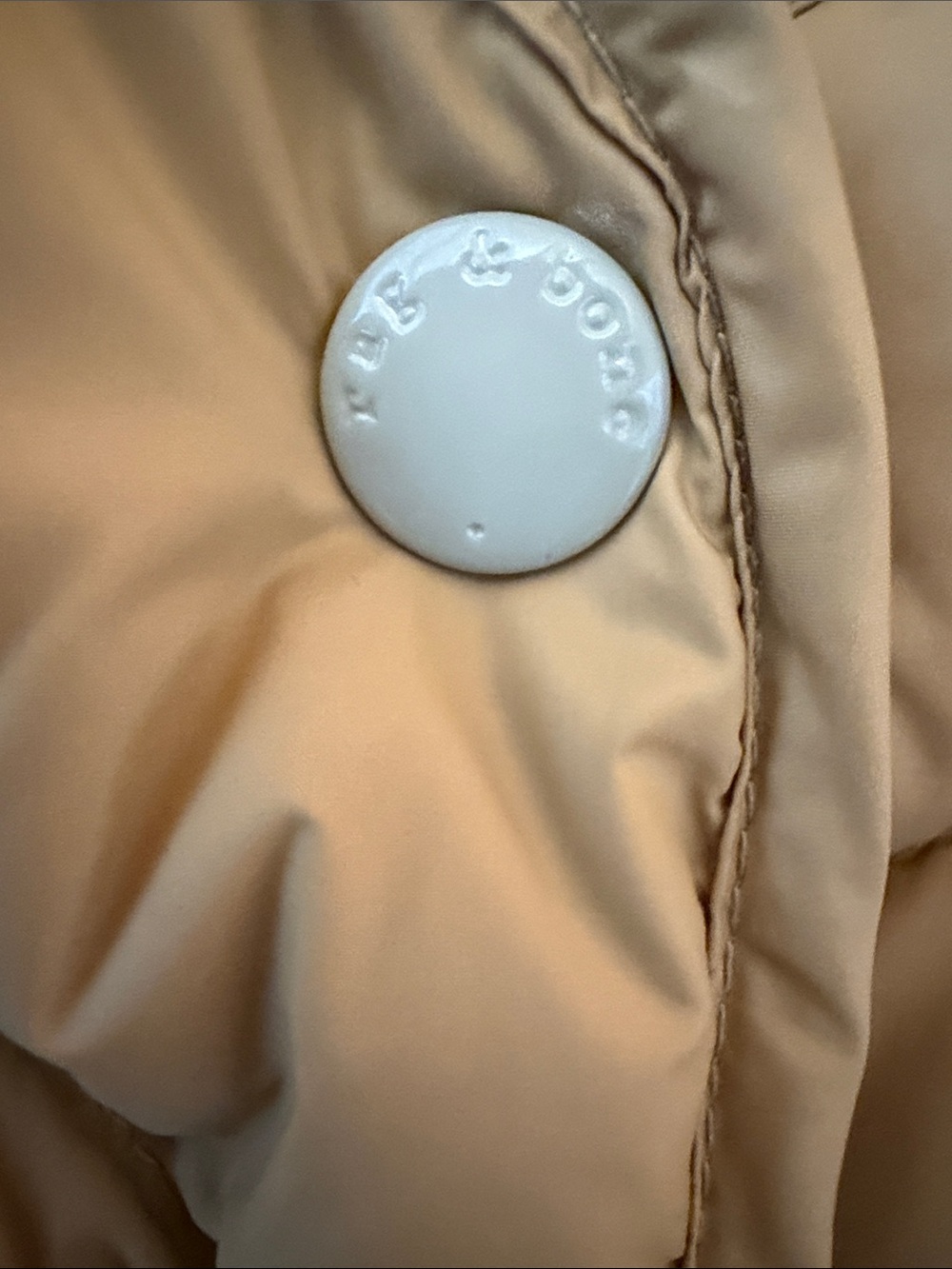 rag & bone Camel Quilted Belted Puffer Jacket - Picture 3 of 7